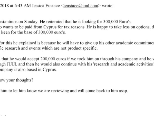 Juul’s Connection to ‘Independent’ Expert Farsalinos&nbsp;Revealed