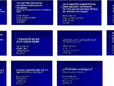 E-cigarettes increase harm to smokers, so should not be promoted as a harm reduction strategy (in 10 slides) now available in 10 other&nbsp;languages